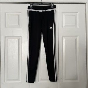 Adidas Climacool Womens Ankle Length Jogger Track Ankle Zip Black White Sz Small
